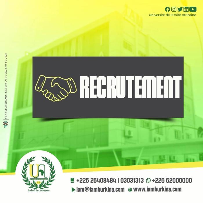 AVIS DE RECRUTEMENT DE COORDONNATEUR/TRICE