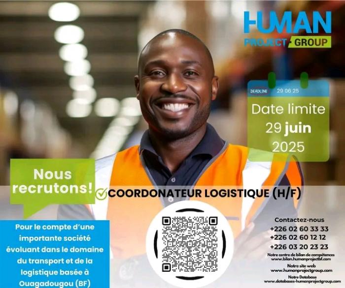 Recrutement d'un coordinateur Logistique